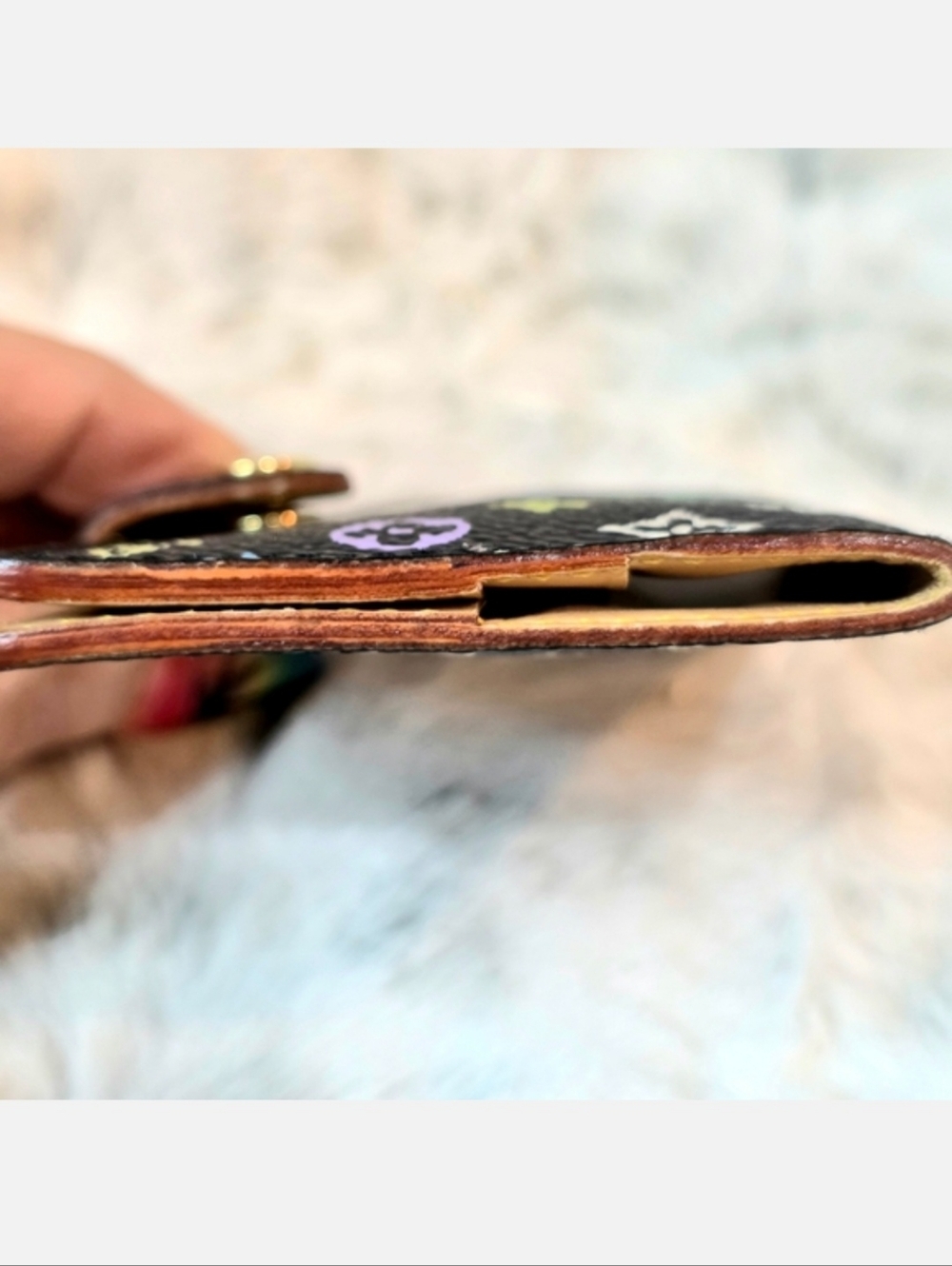 🌺 Louis Vuitton Monogram Multicolore Carnet de Bal Mini Agenda/Card Case AUTH - Picture 4 of 12